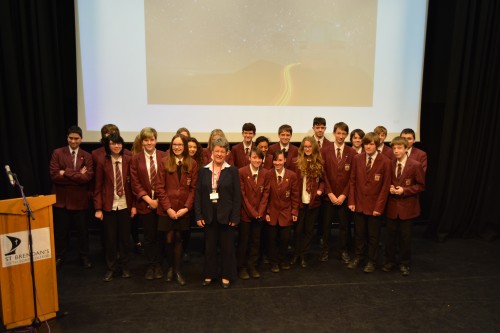 Dame Jocelyn Bell-Burnell with our visitors