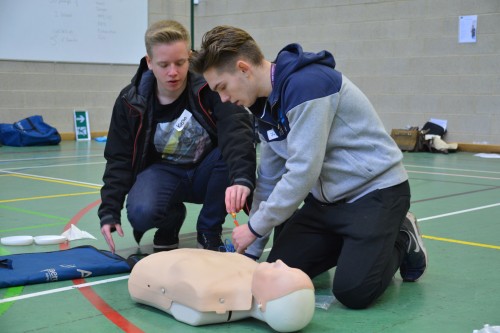 Students enjoy the training