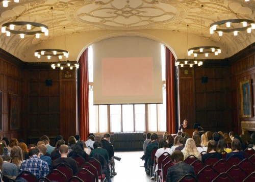 History lecture at Bristol University 