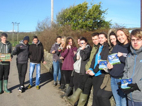 Students at Lye Cross Farm