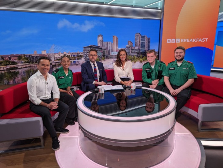 Becky and James on BBC Breakfast