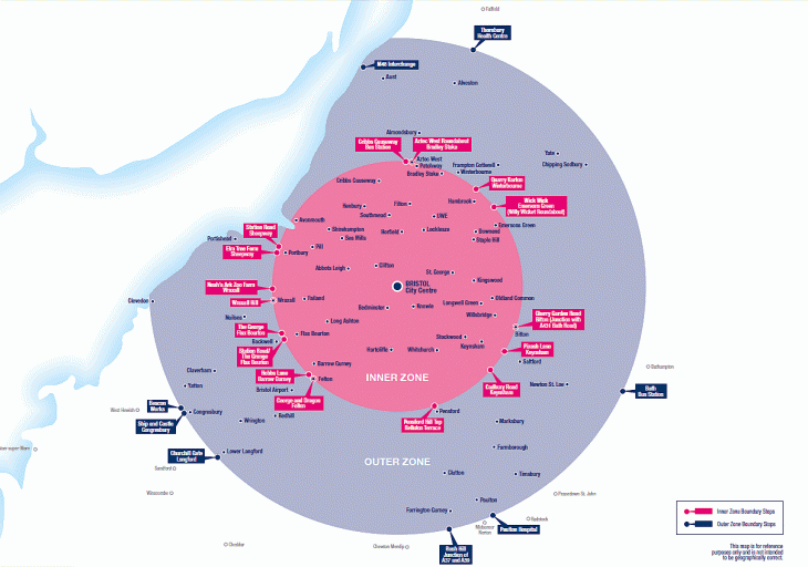 Bristol Zone Map