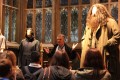 Meeting Hagrid in the Great Hall.