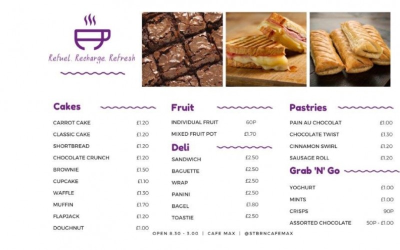 Cakes Menu