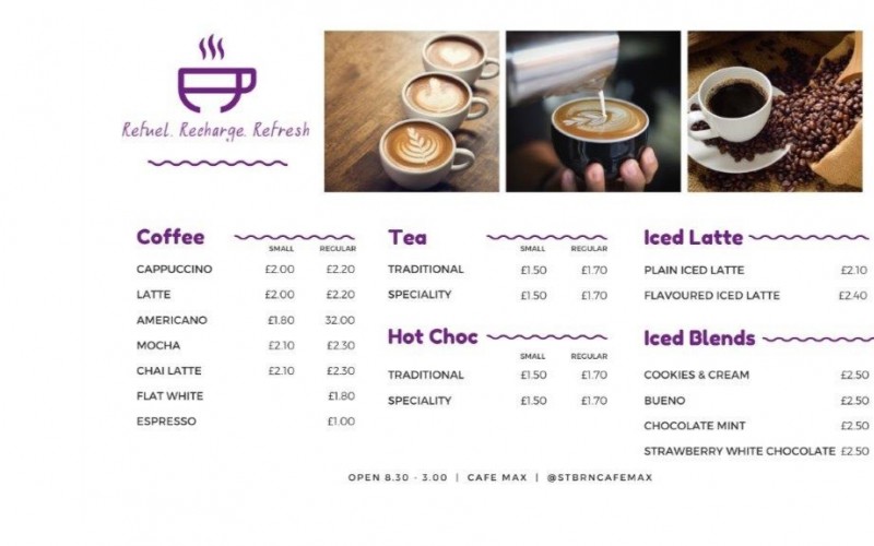 Hot Drinks Menu